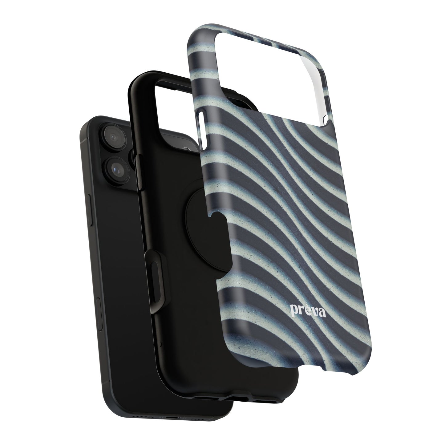 Navy Waves Phone Case