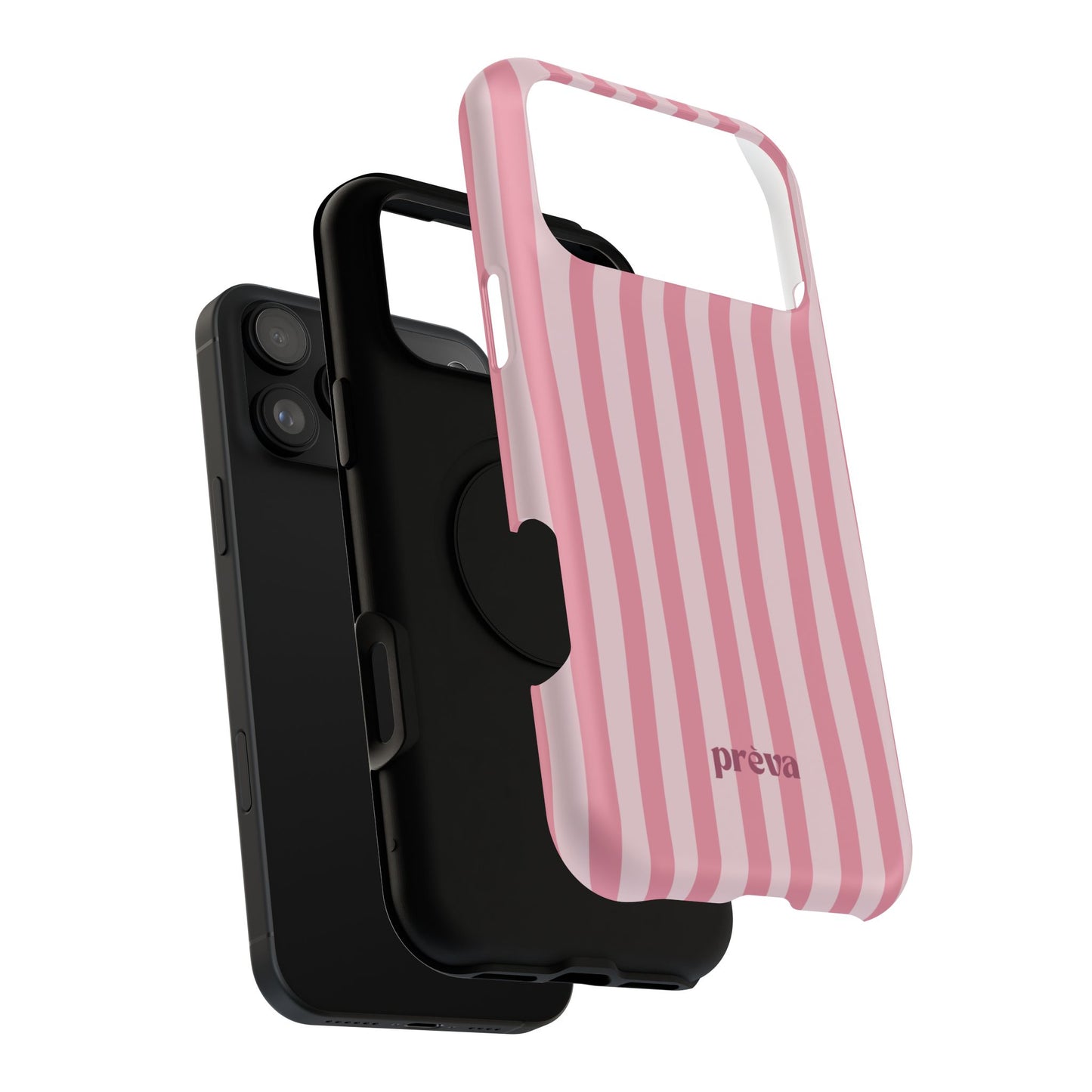 Pink Striped Phone Case