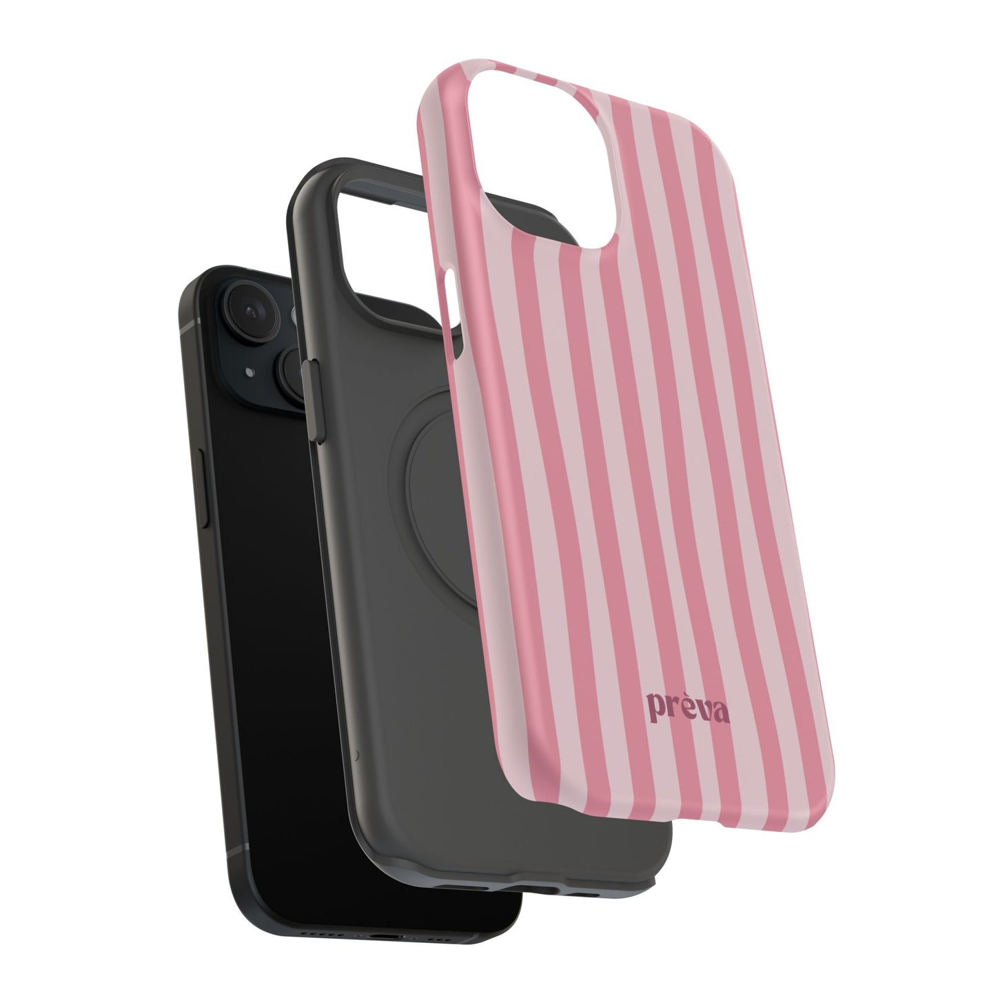 Pink Striped Phone Case