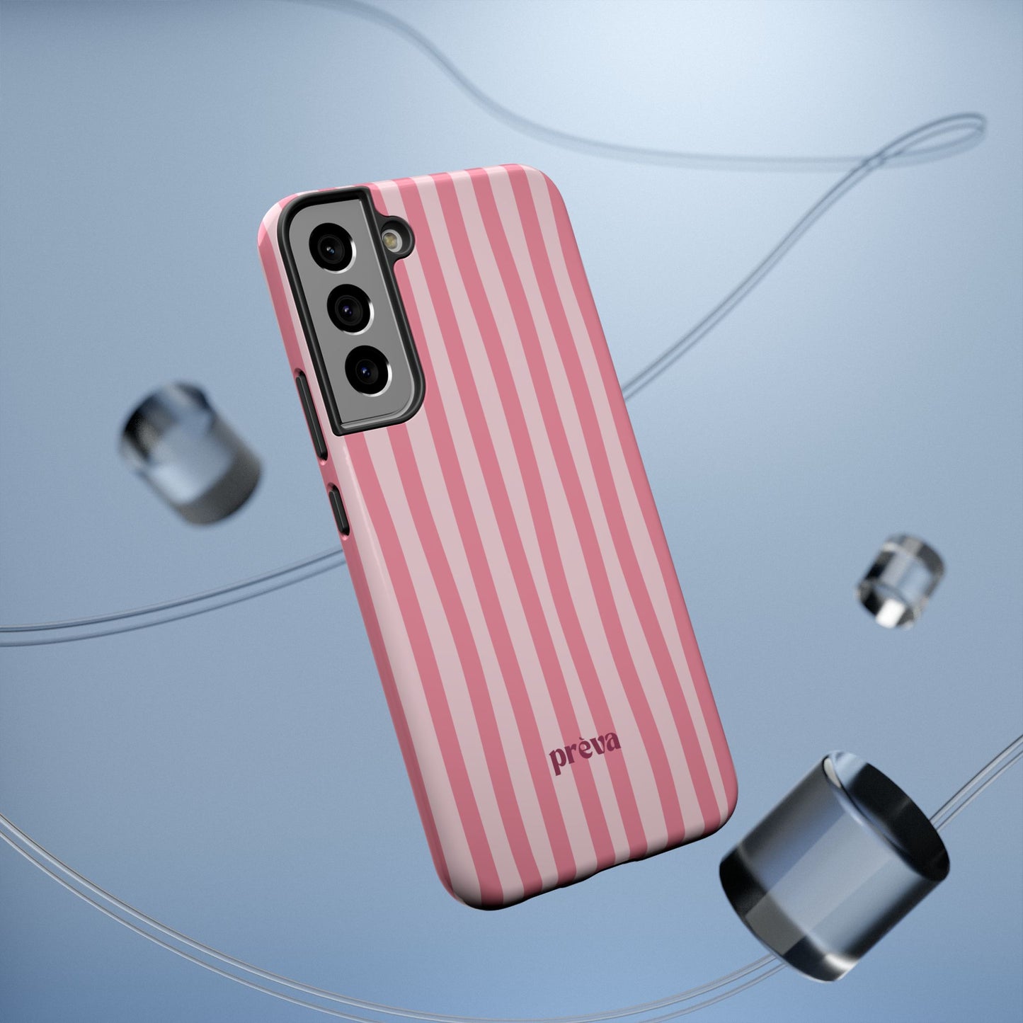 Pink Striped Phone Case