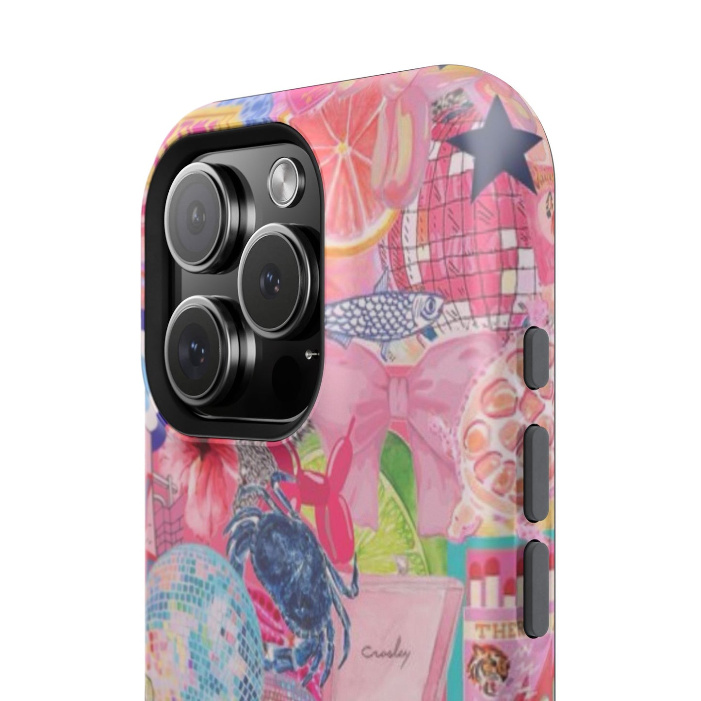Floral & Pink Collage Phone Case