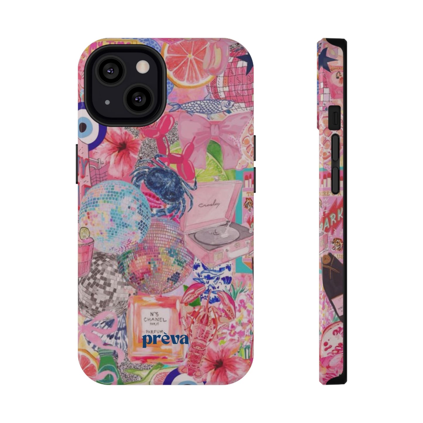 Floral & Pink Collage Phone Case