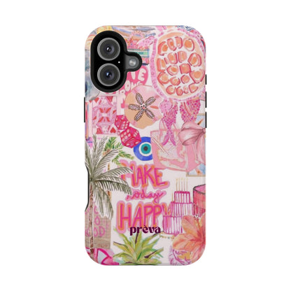 Pink Tropical Collage Phone Case