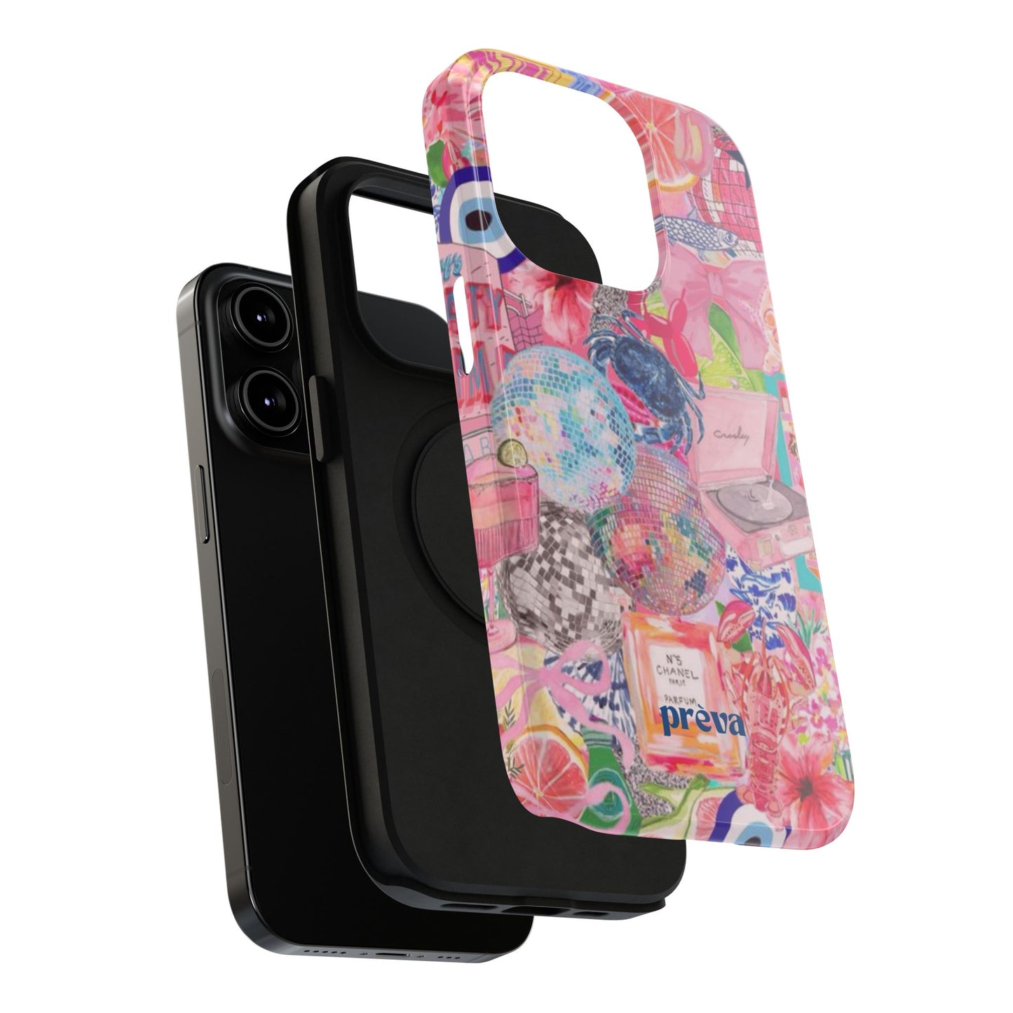 Floral & Pink Collage Phone Case