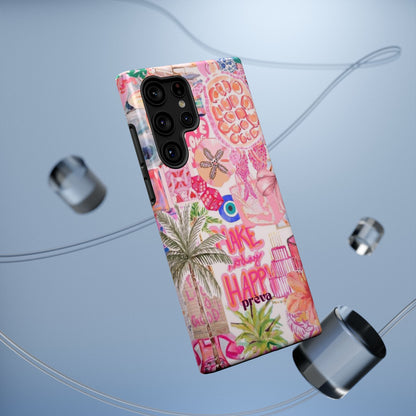 Pink Tropical Collage Phone Case
