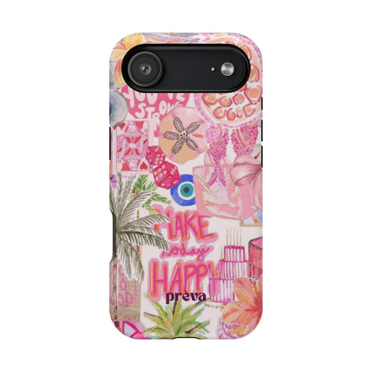 Pink Tropical Collage Phone Case