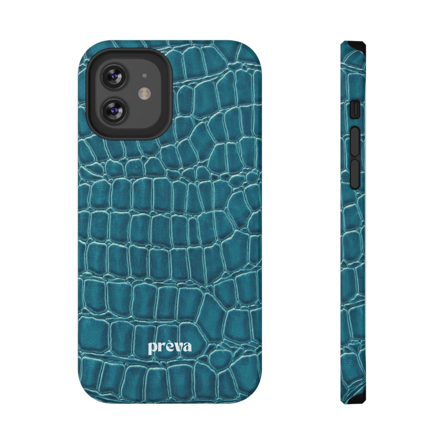 Teal Croc Phone Case