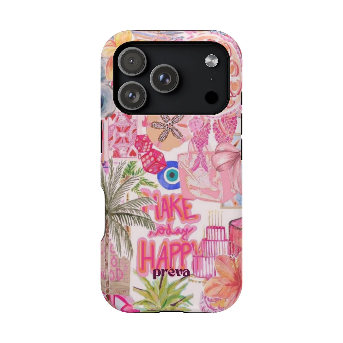 Pink Tropical Collage Phone Case