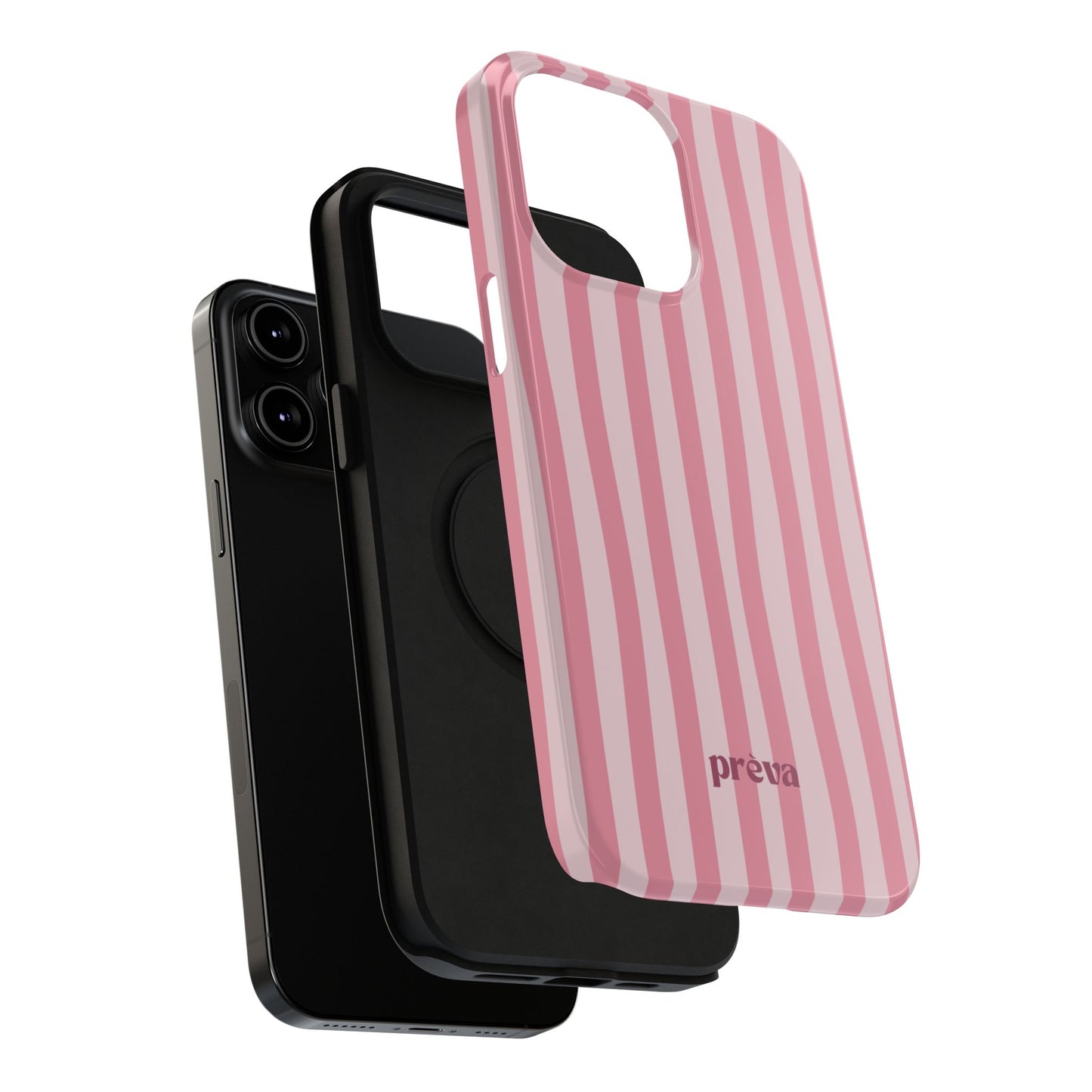 Pink Striped Phone Case