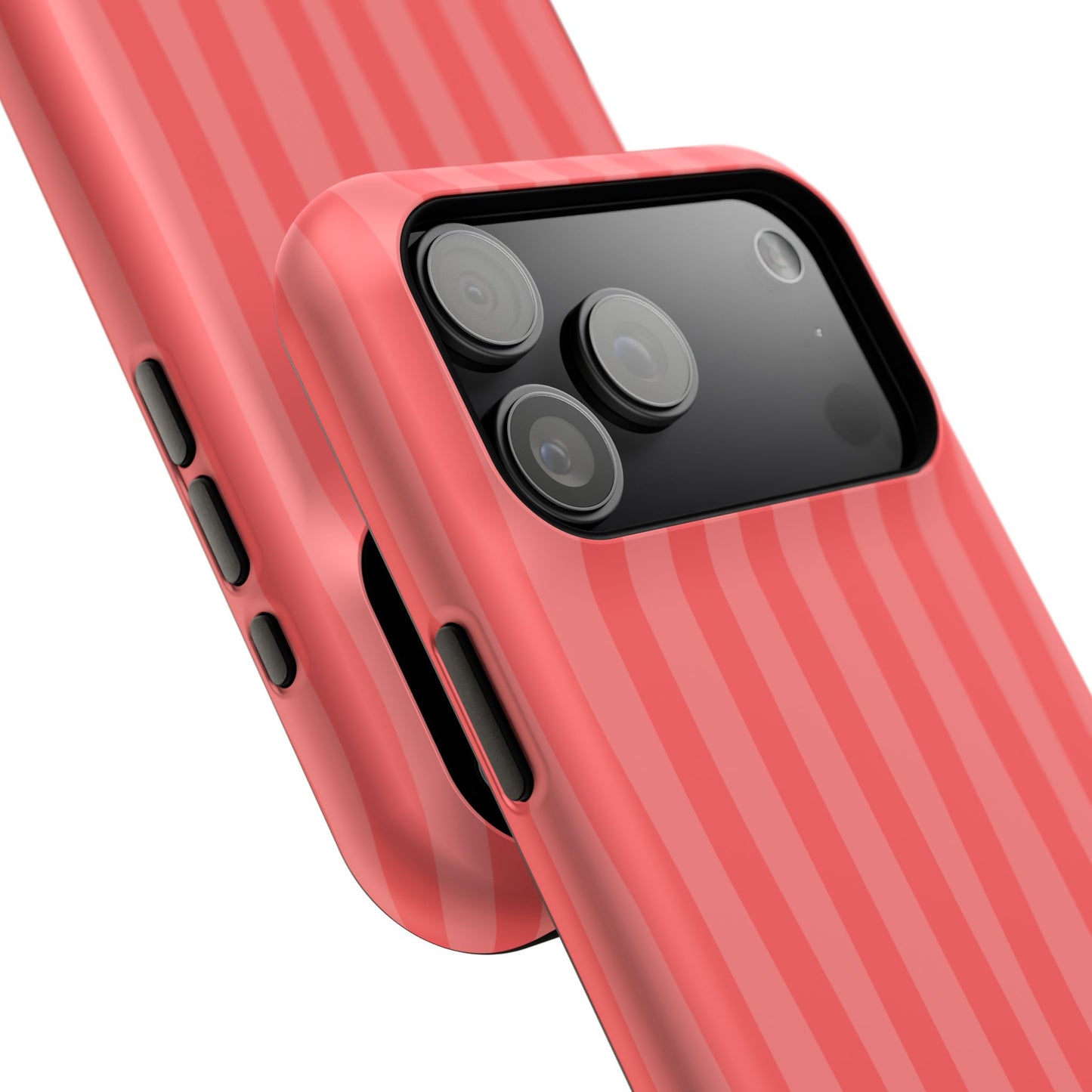 Coral Stipes Phone Case
