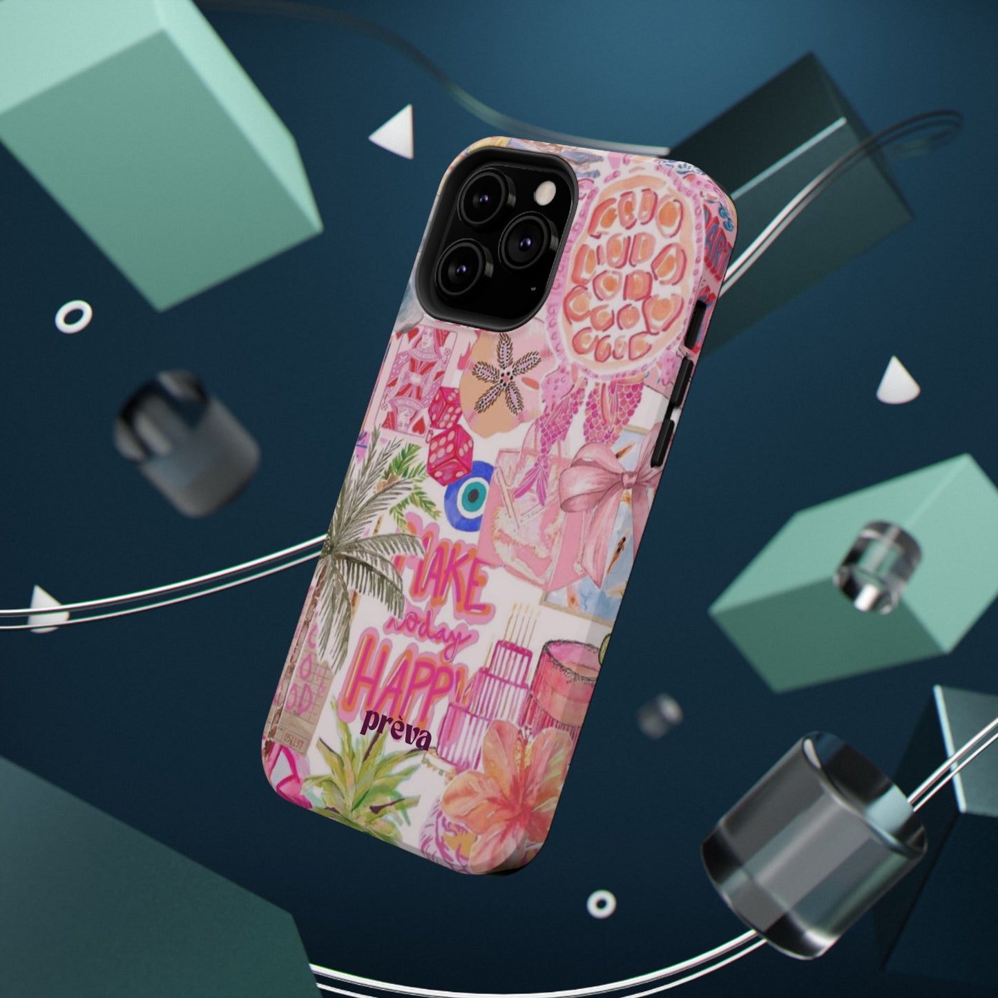 Pink Tropical Collage Phone Case