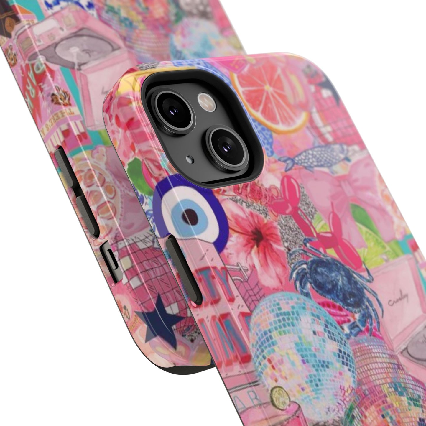Floral & Pink Collage Phone Case