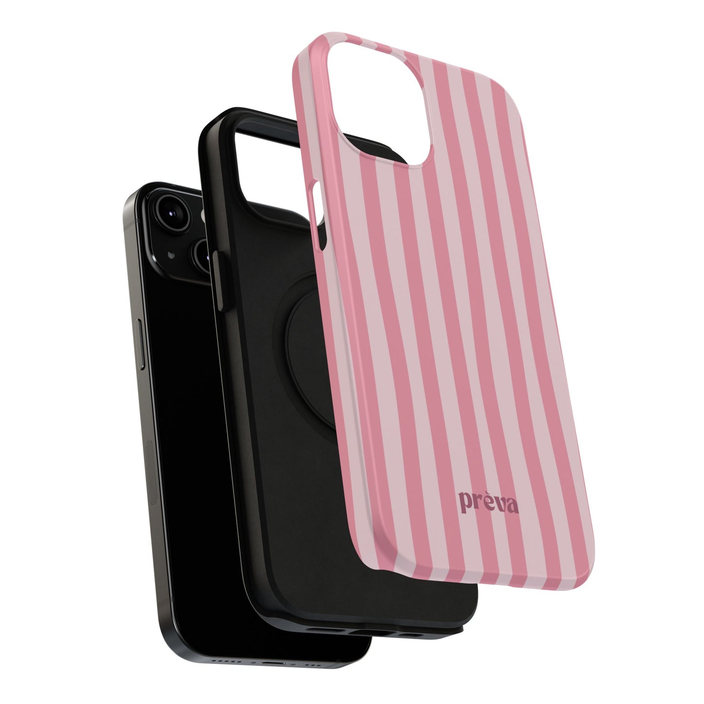 Pink Striped Phone Case