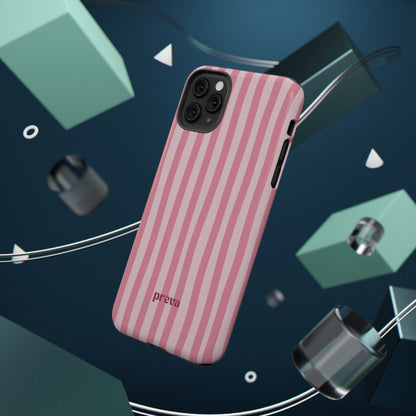 Pink Striped Phone Case