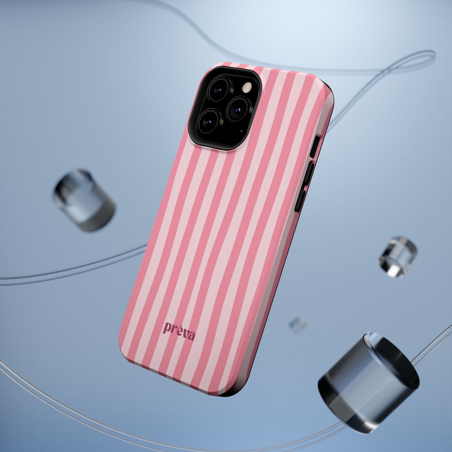 Pink Striped Phone Case