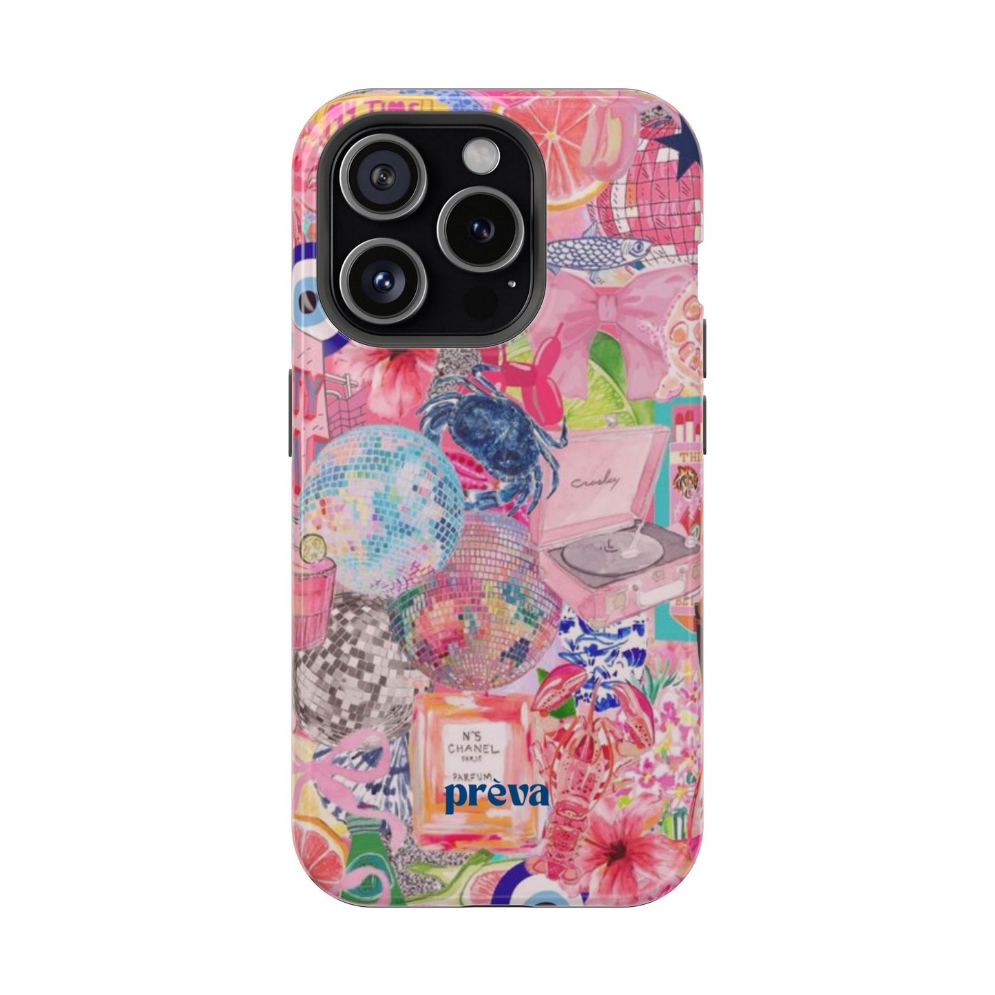 Floral & Pink Collage Phone Case