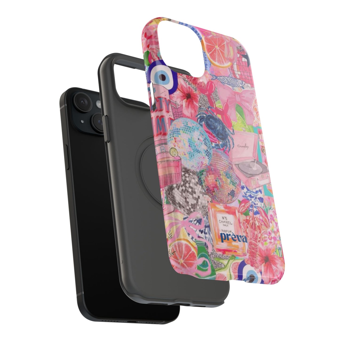 Floral & Pink Collage Phone Case