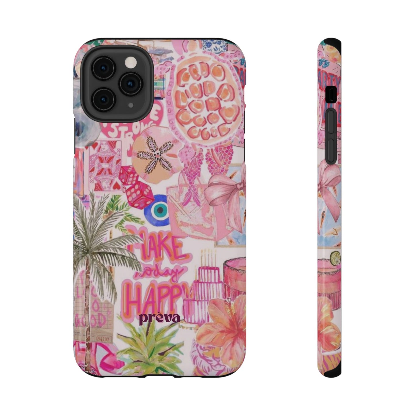 Pink Tropical Collage Phone Case