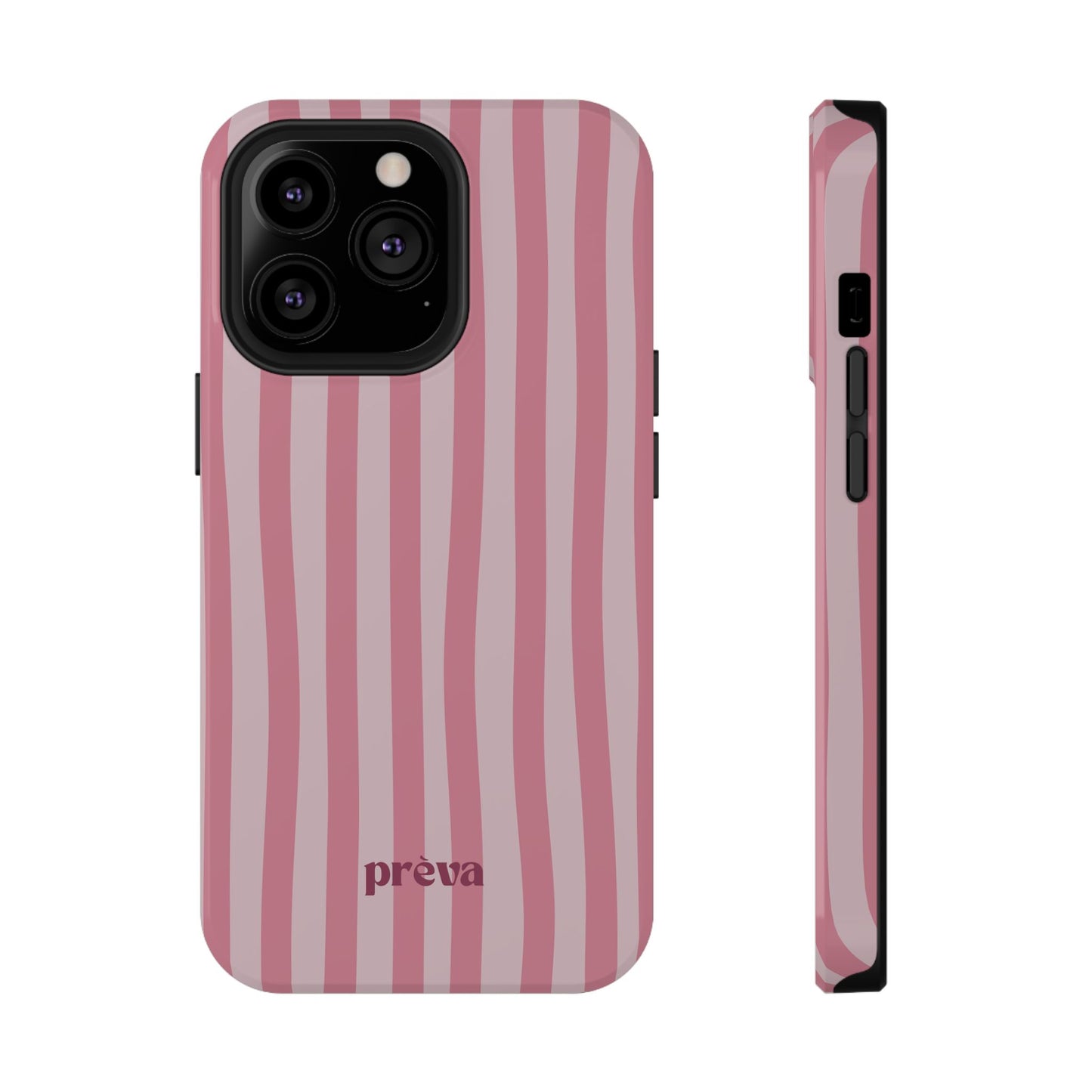 Pink Striped Phone Case