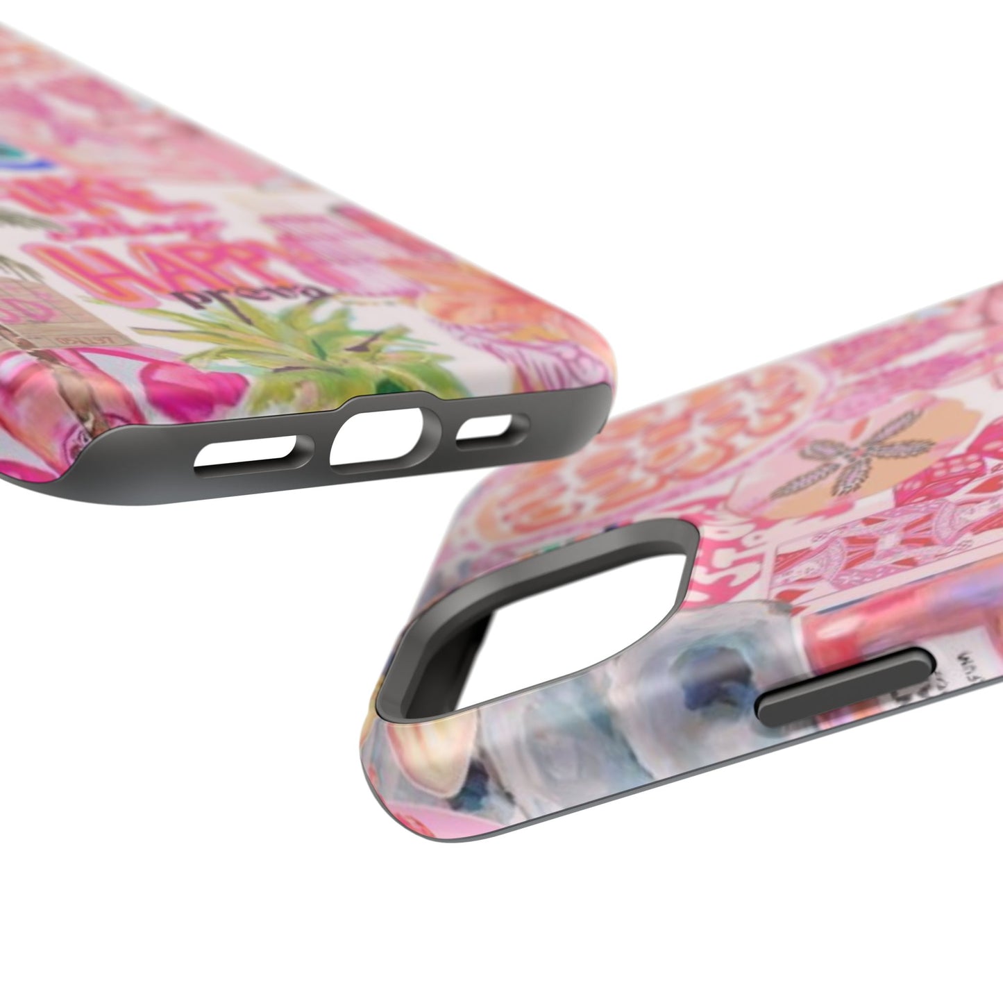Pink Tropical Collage Phone Case