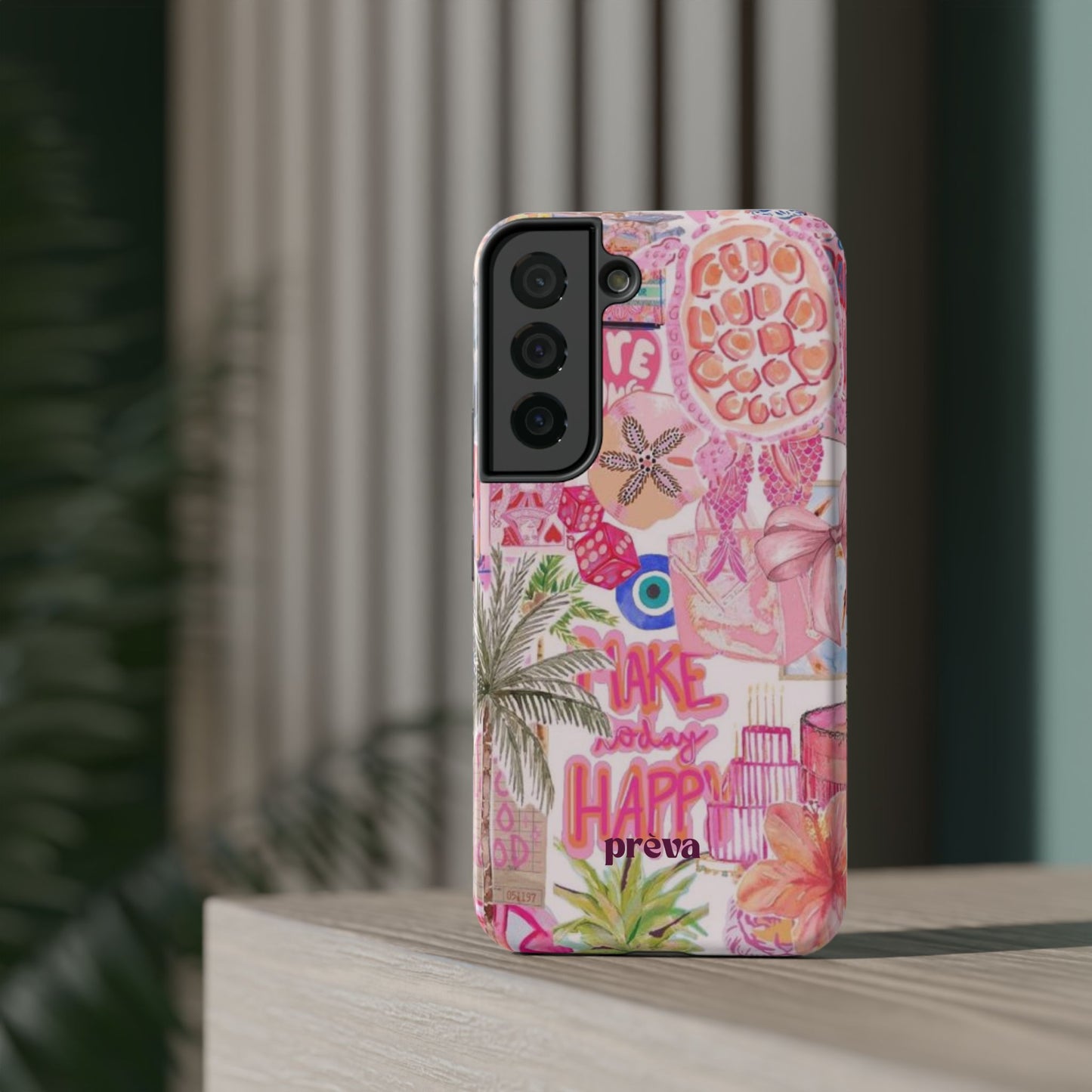 Pink Tropical Collage Phone Case