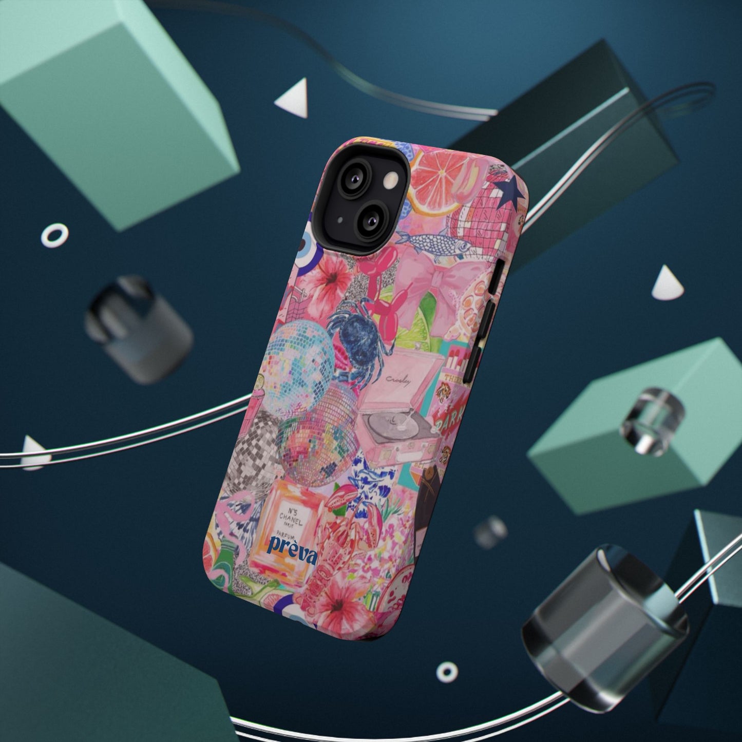 Floral & Pink Collage Phone Case