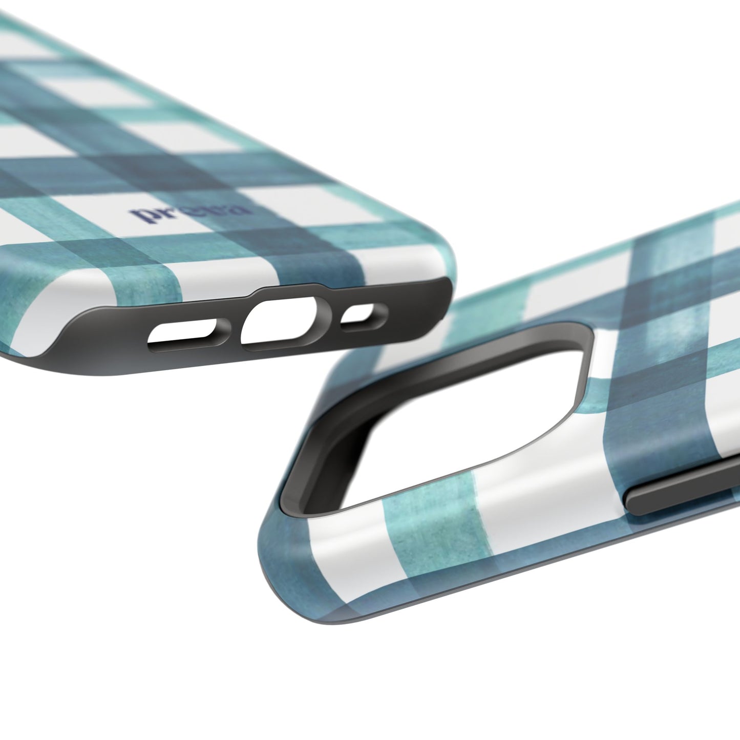 Teal Plaid Phone Case