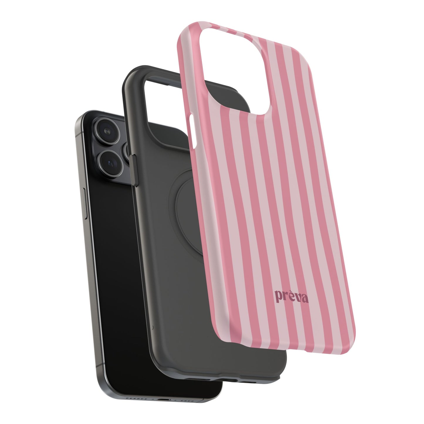 Pink Striped Phone Case