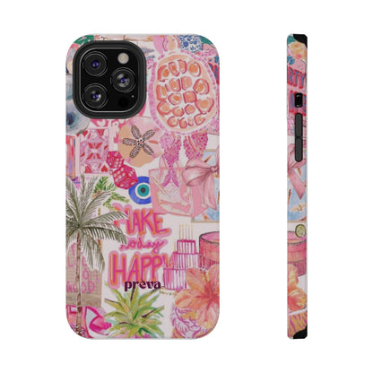 Pink Tropical Collage Phone Case