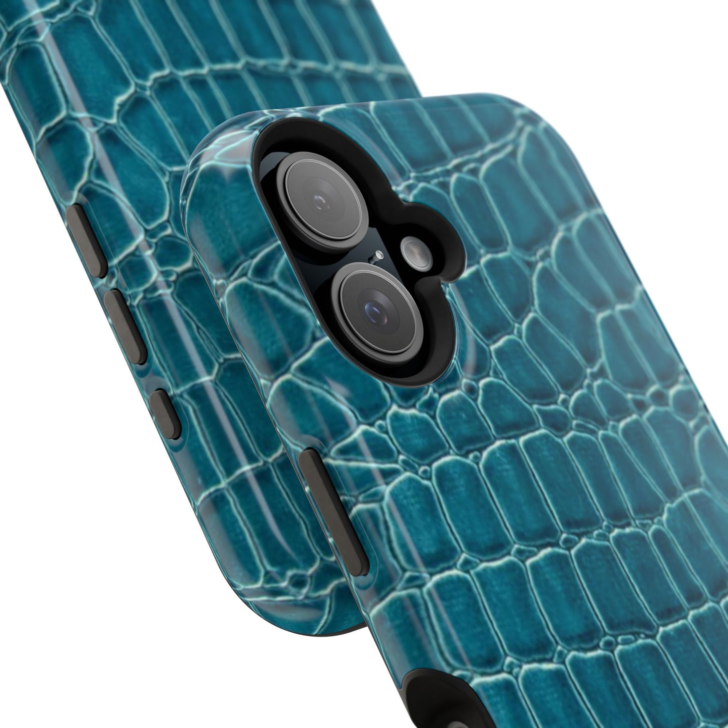 Teal Croc Phone Case