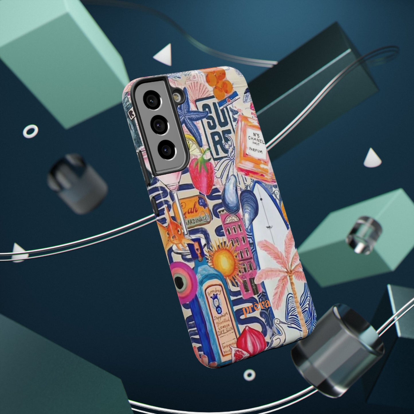 Tropical Beach Collage Phone Case