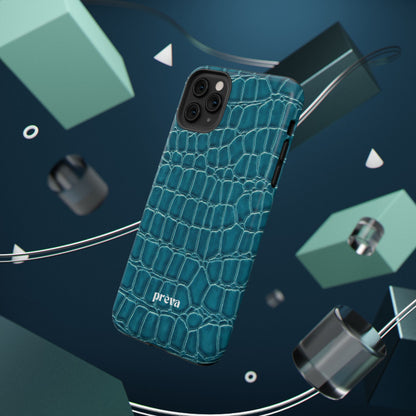 Teal Croc Phone Case