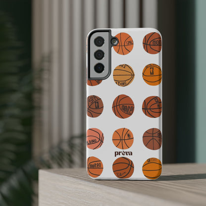 White Basketball Phone Case
