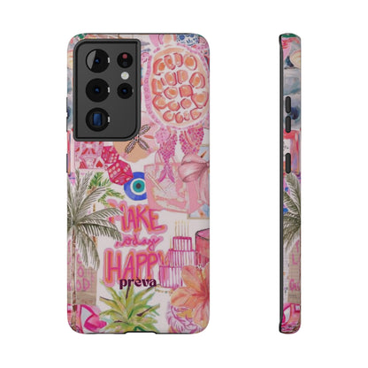 Pink Tropical Collage Phone Case