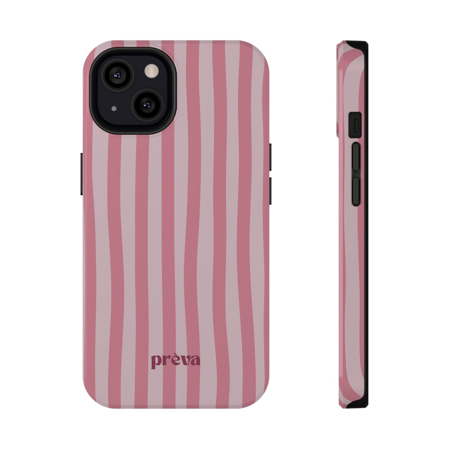 Pink Striped Phone Case