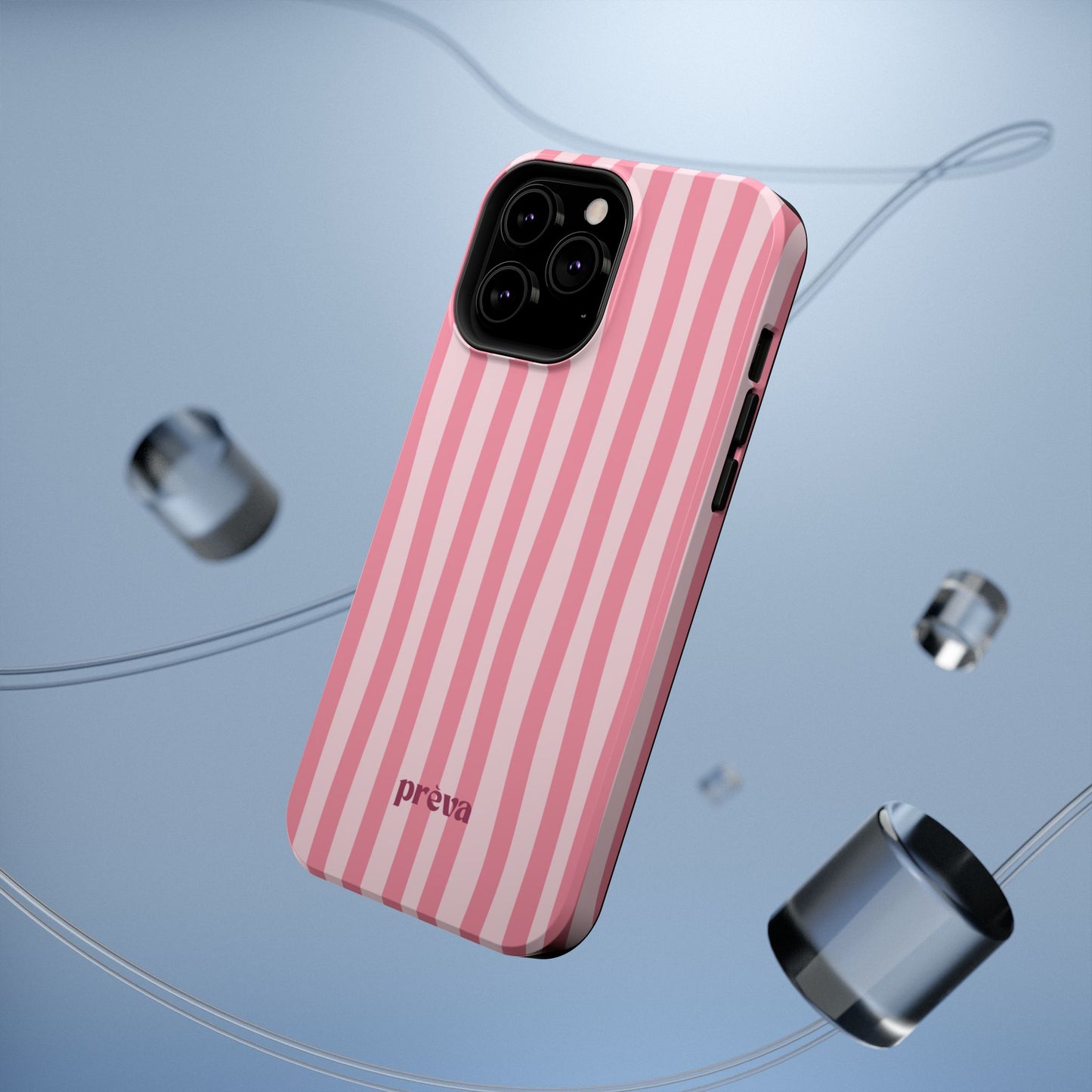 Pink Striped Phone Case