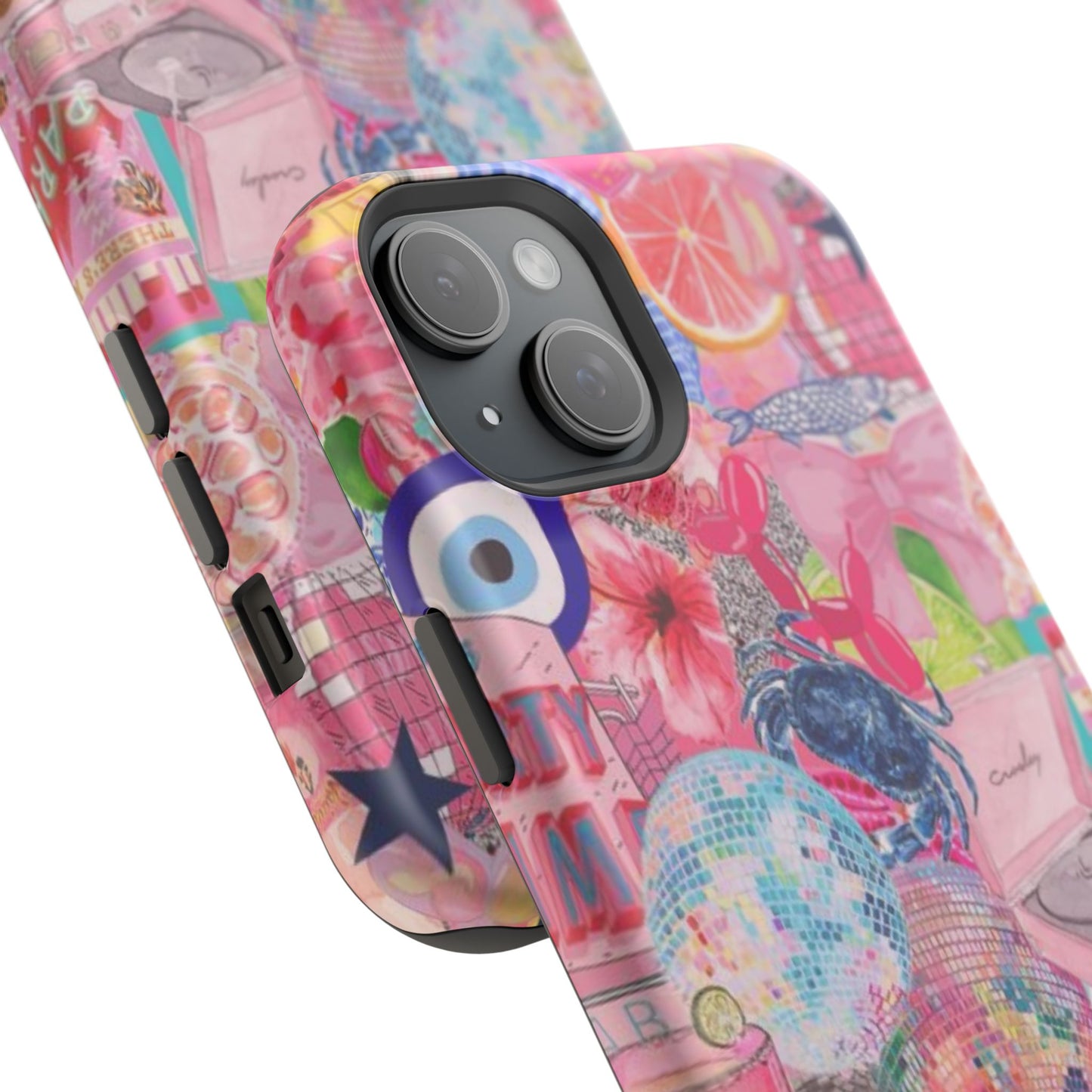 Floral & Pink Collage Phone Case