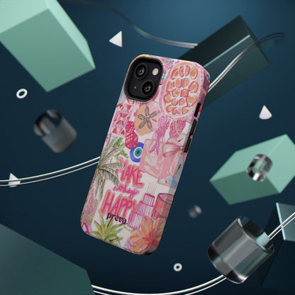 Pink Tropical Collage Phone Case