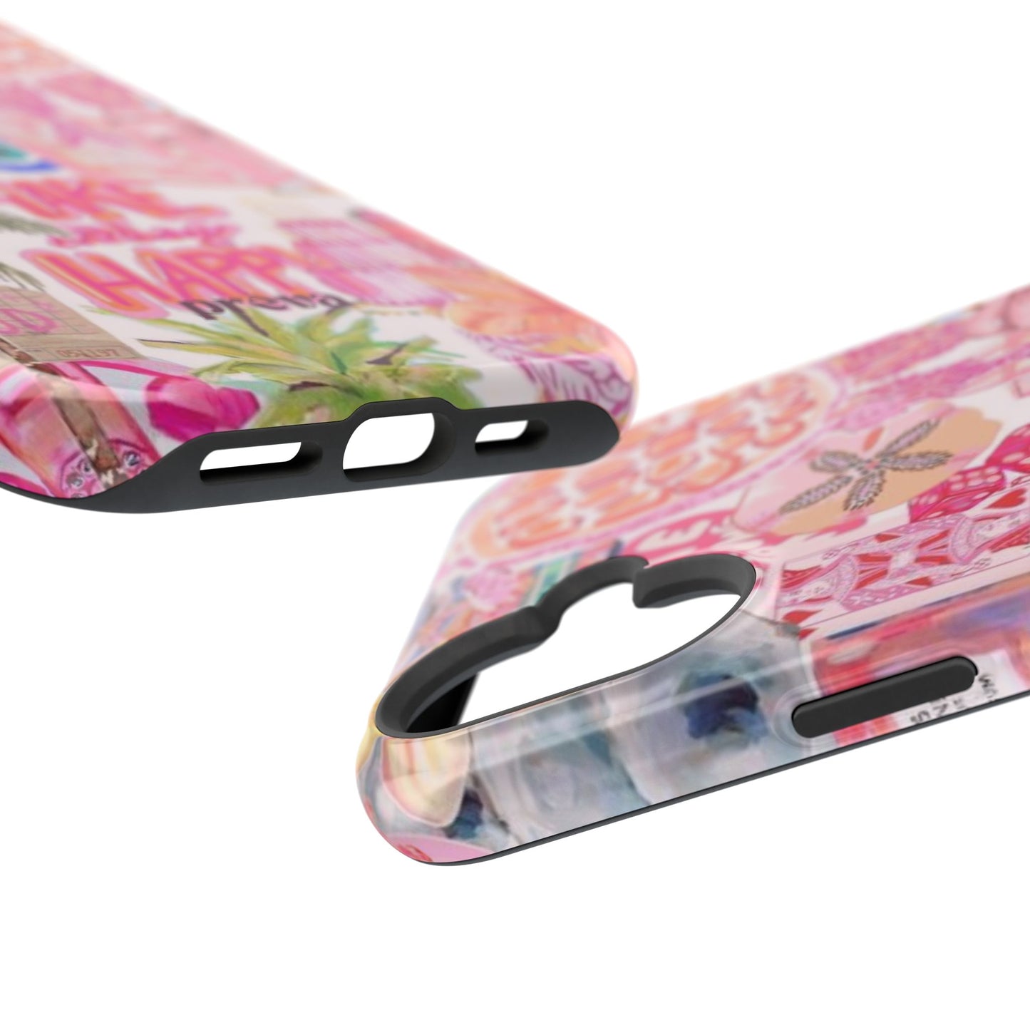 Pink Tropical Collage Phone Case