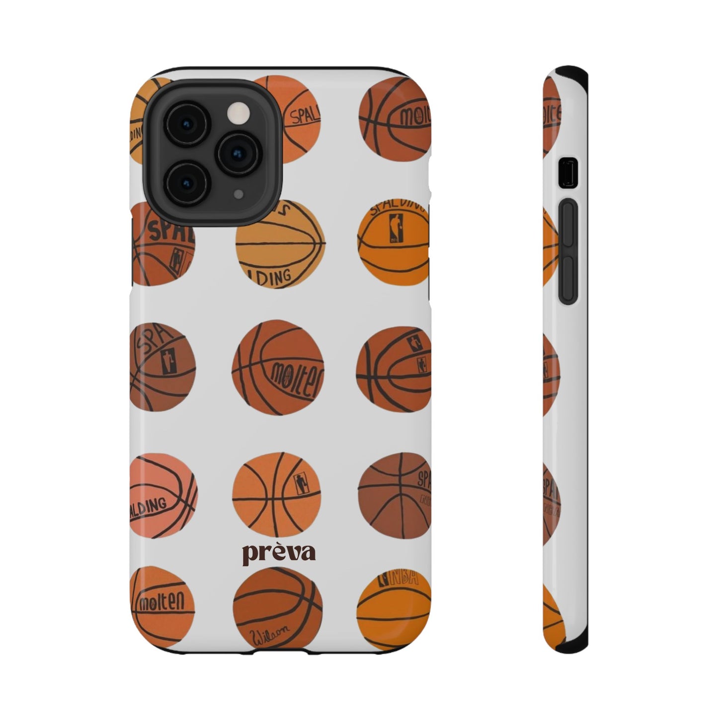 White Basketball Phone Case