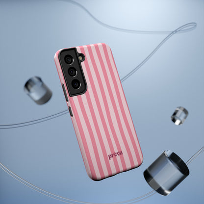 Pink Striped Phone Case