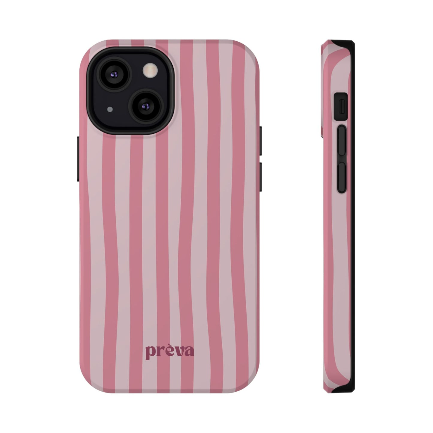 Pink Striped Phone Case