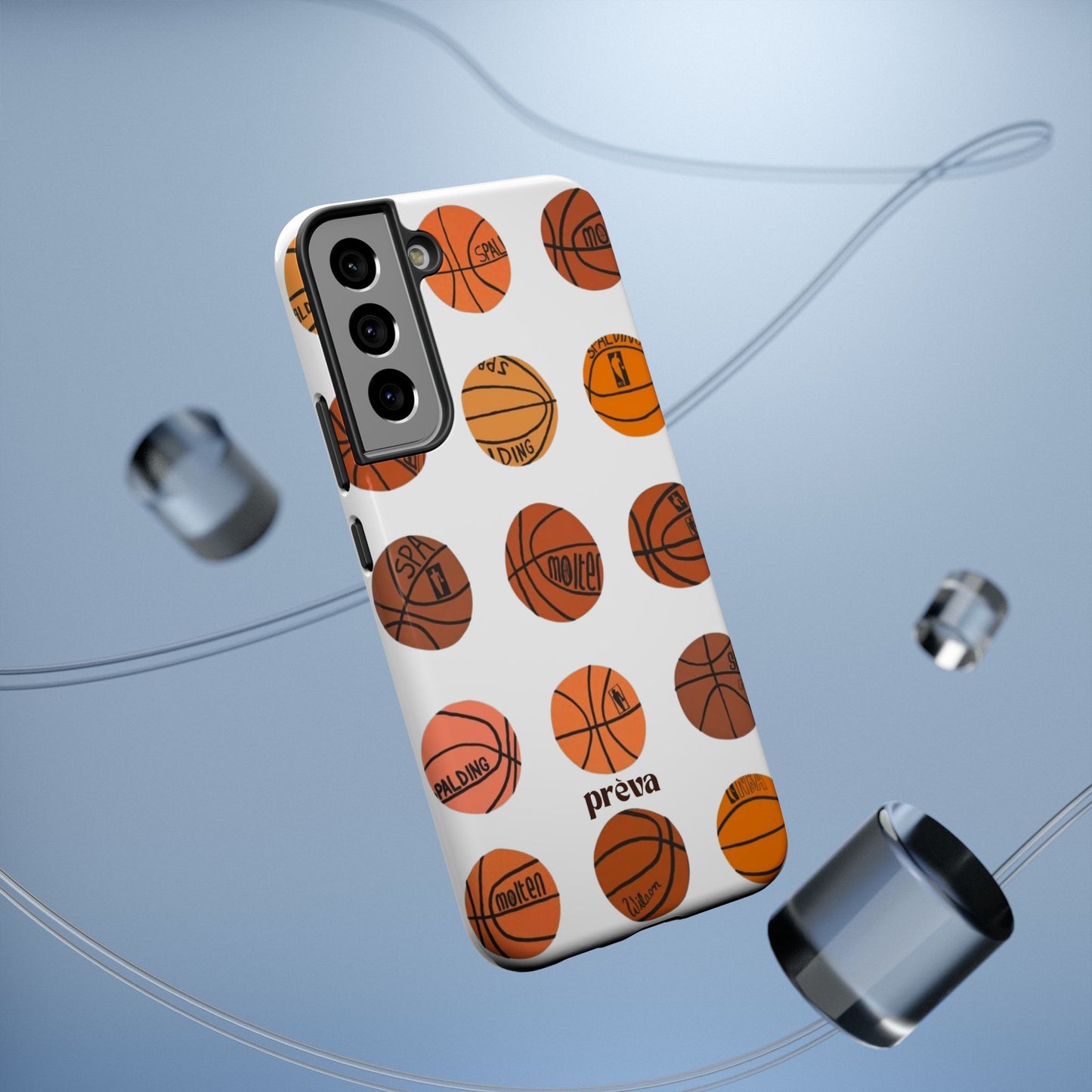 White Basketball Phone Case