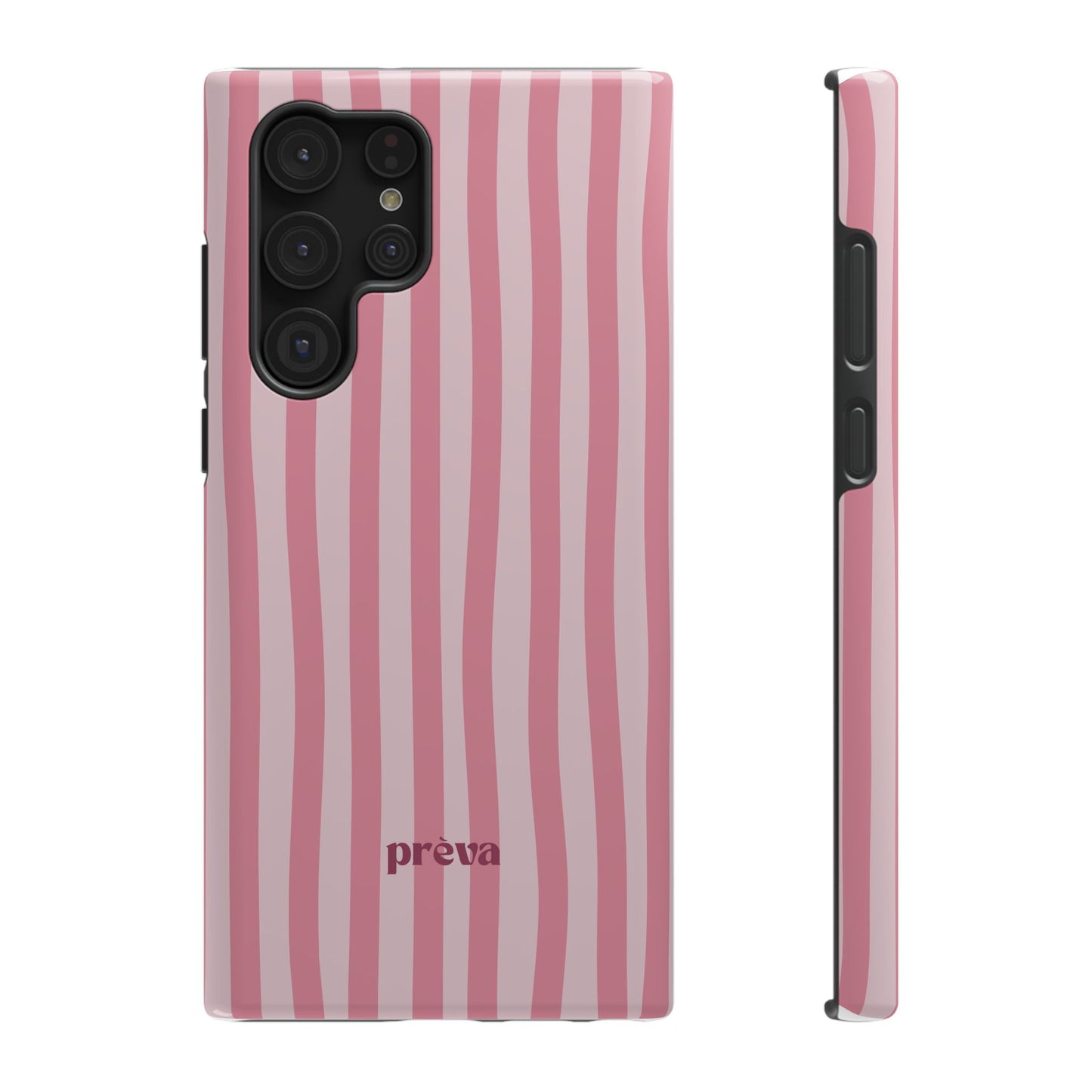 Pink Striped Phone Case