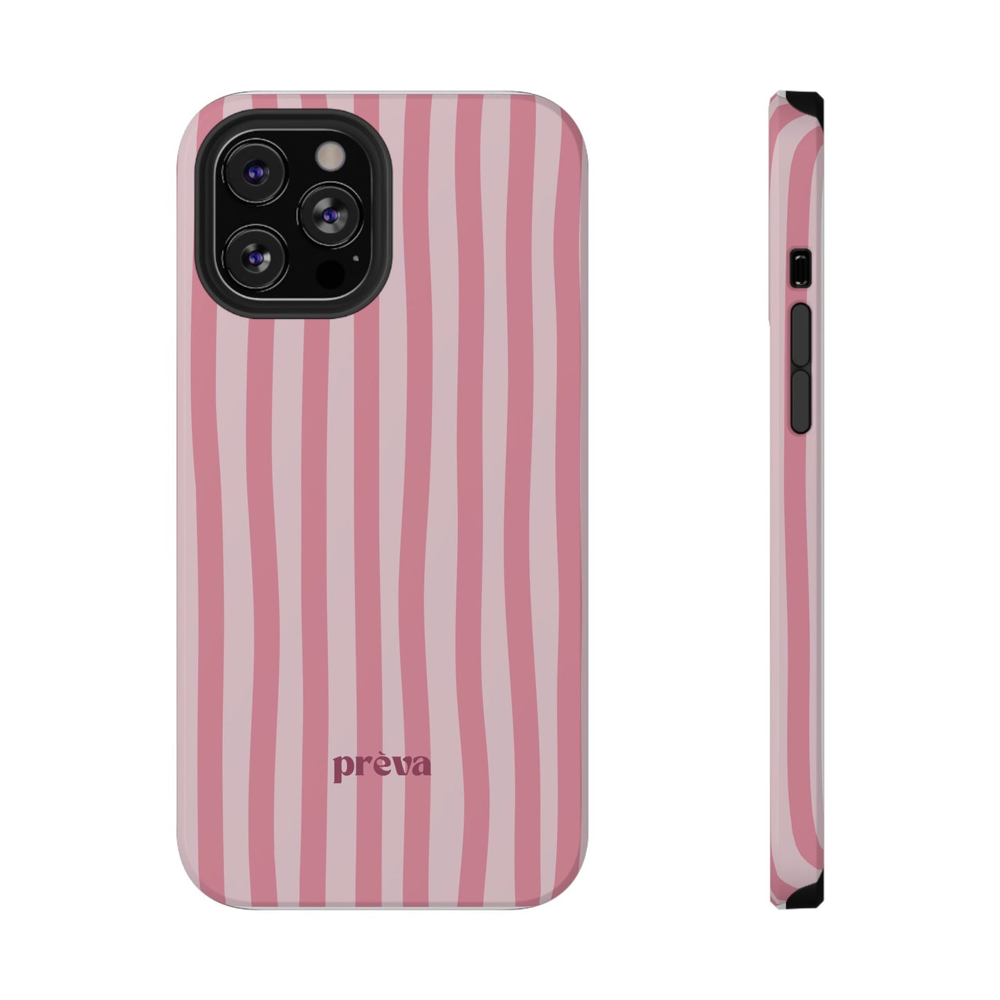 Pink Striped Phone Case