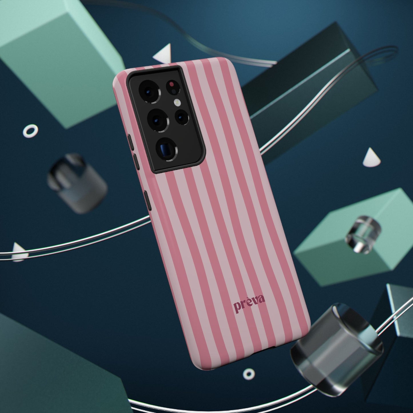 Pink Striped Phone Case