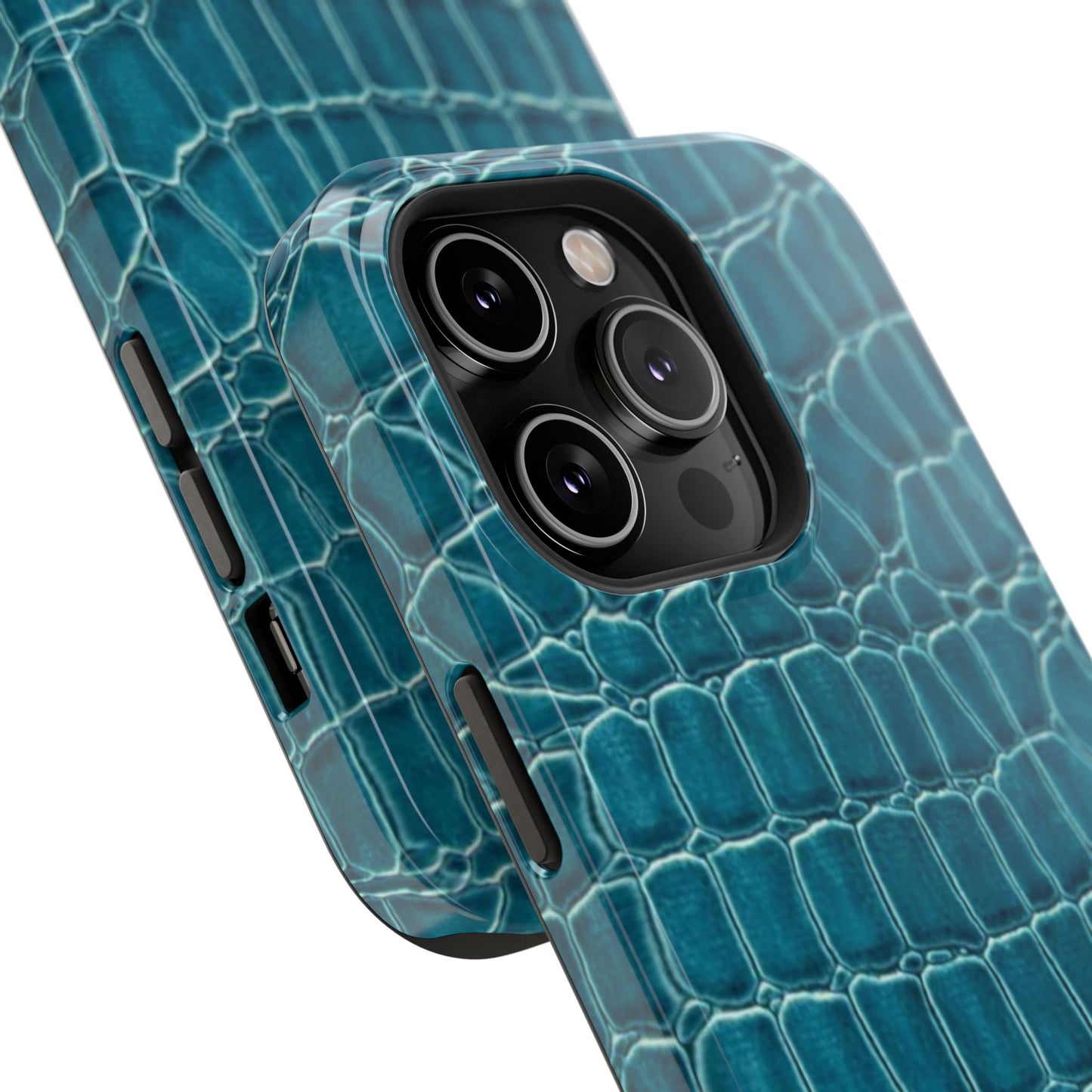 Teal Croc Phone Case