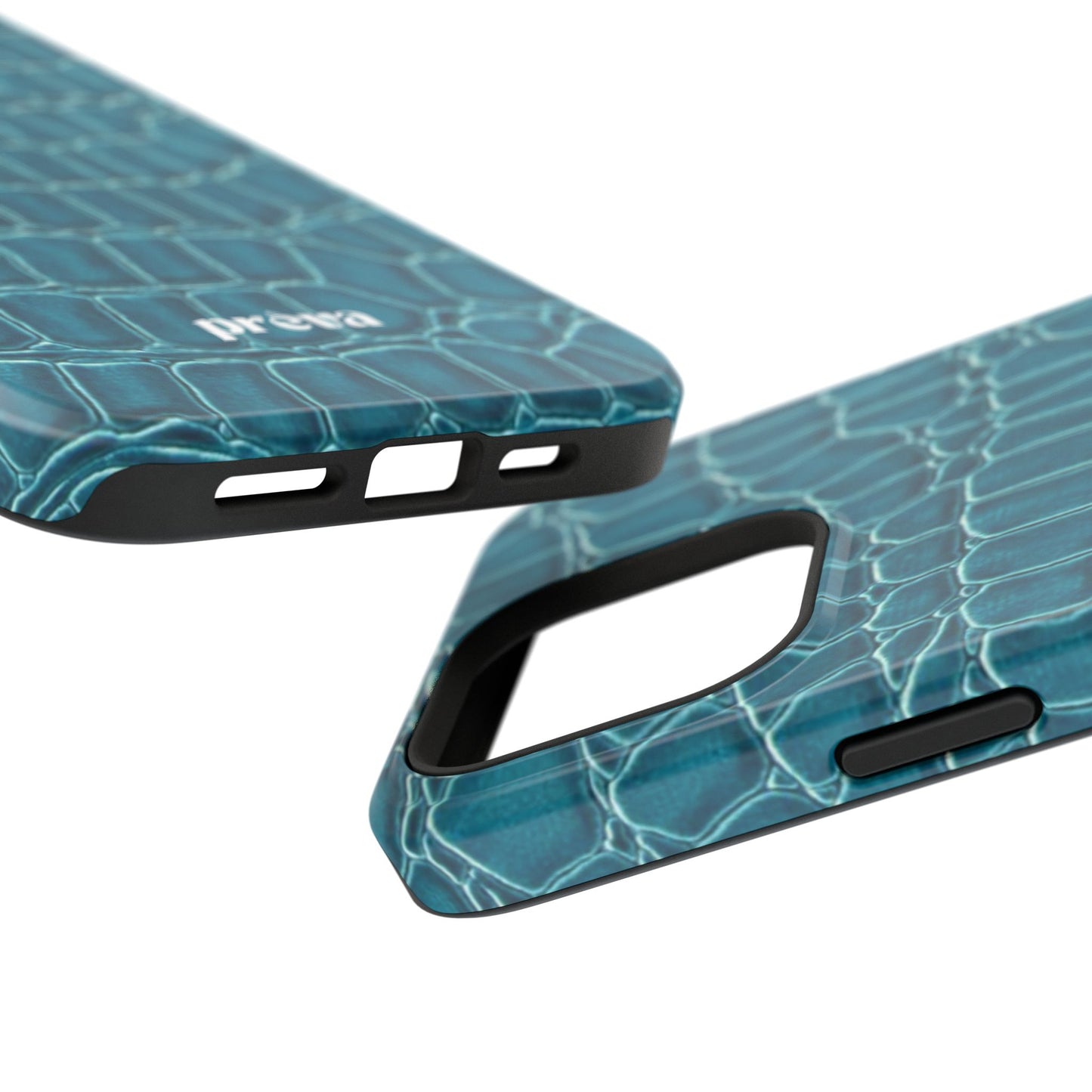 Teal Croc Phone Case