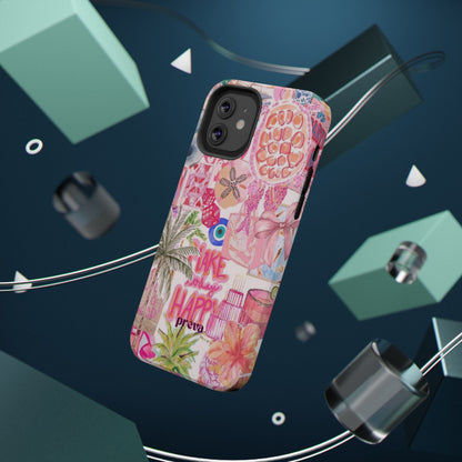 Pink Tropical Collage Phone Case