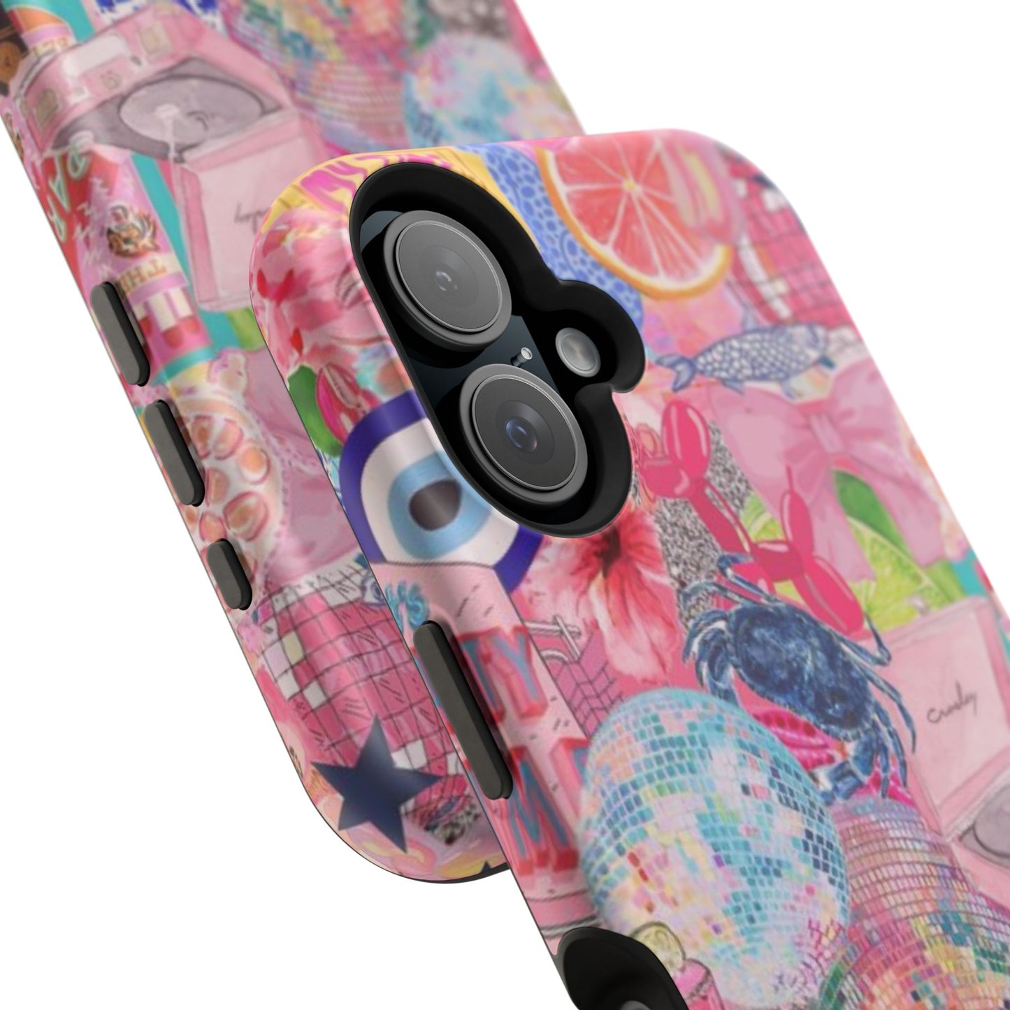 Floral & Pink Collage Phone Case